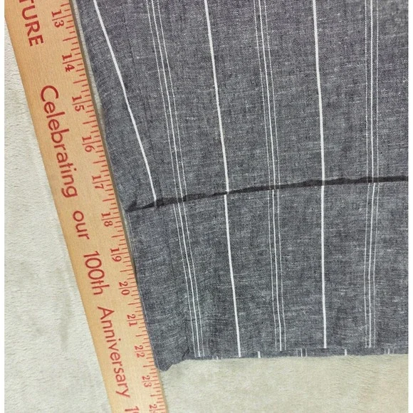 Bryant Gray Womens Pinstripe Linen Blend Crop Pants Plus Size 26 NWT - Picture 6 of 11